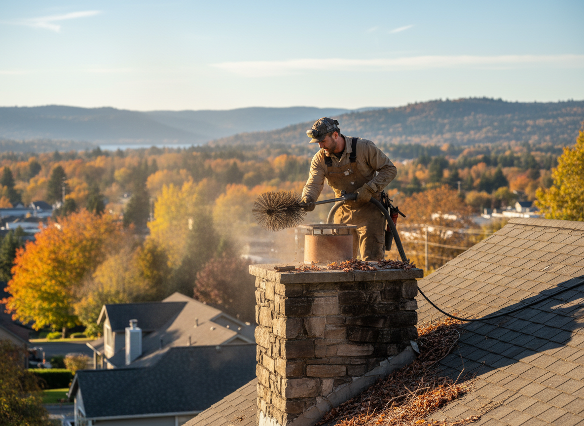 Flue Cleaning and Inspection After Fall in East Multnomah County
